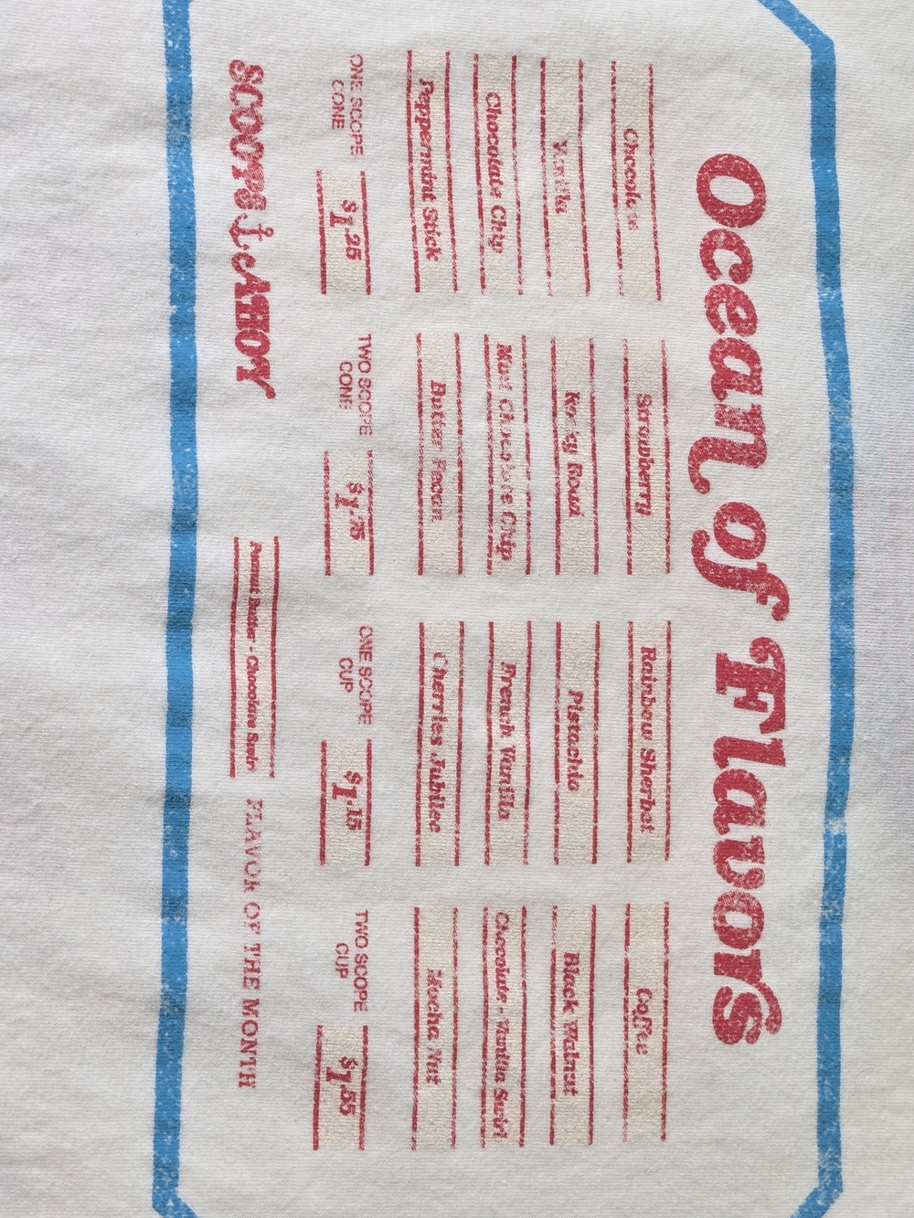 Scoops Ahoy Cream Short Sleeve Ringer Tee with Navy Trim - Picture 6 of 6